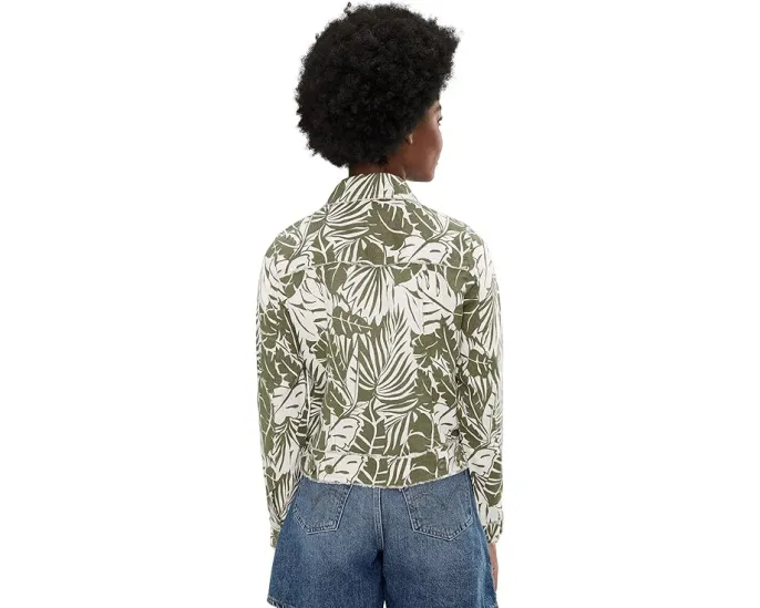 Куртка Tommy Bahama с цветочным принтом и необработанным краем из льна