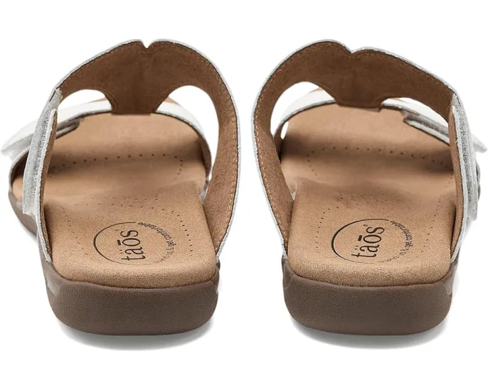 Сандалии Taos Footwear Slide Show с итальянской кожей и поддержкой свода стопы