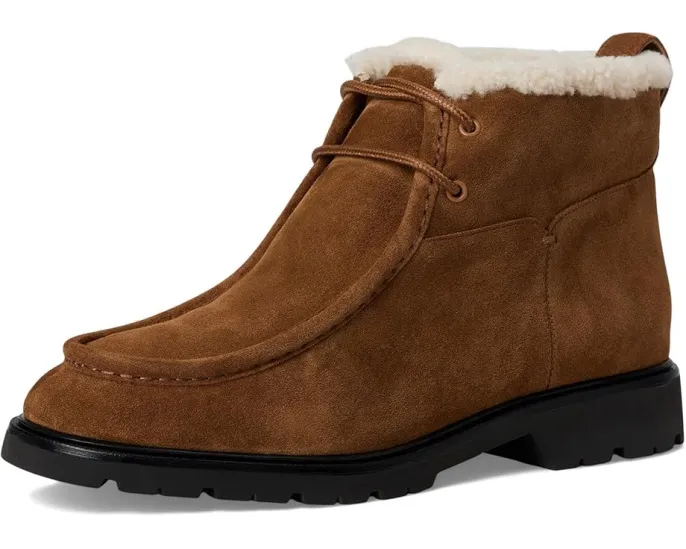 Ботинки короткие Sierra от Vince на шнурках с подкладкой из овчины