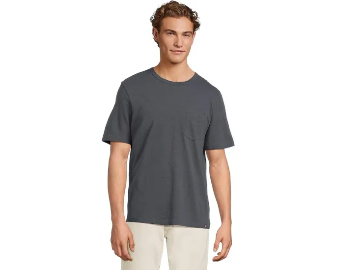 Футболка Faherty Sunwashed Pocket Tee из органического хлопка