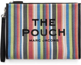 Большая сумка-пудреница The Stripe Mesh с полосатым принтом от Marc Jacobs