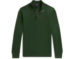 Поло с молнией на четверть Estate Rib Polo Ralph Lauren Kids для малышей и детей