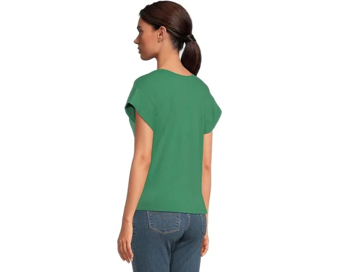 Футболка Michael Stars Tobi с V-образным вырезом и коротким рукавом