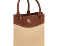 Большой сатчел Straw & Leather Marcy от Lauren Ralph Lauren