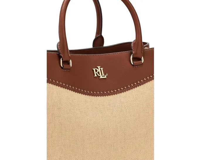 Большой сатчел Straw & Leather Marcy от Lauren Ralph Lauren