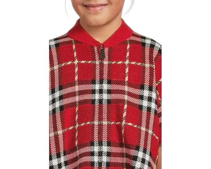 Детская накидка Grela Check Cape от Burberry Kids с клетчатым принтом