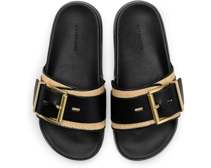 Сандалии Ellie Raffia Slider с ремешком под рафию и пряжкой