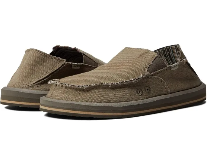 Сандалии Sanuk Vagabond Sidewalk Surfer ST Hemp с верхом из смеси конопли и мягкой пеной Soft Top