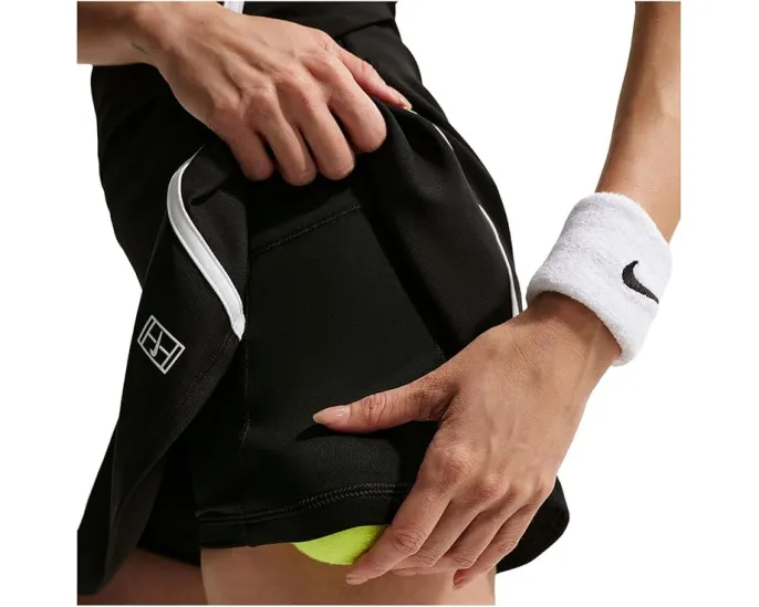 Теннисная юбка Nike Advantage Dri-FIT с высокой талией и встроенными шортами