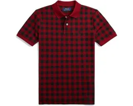 Клетчатая поло Polo Ralph Lauren Kids из хлопковой сетки для детей постарше