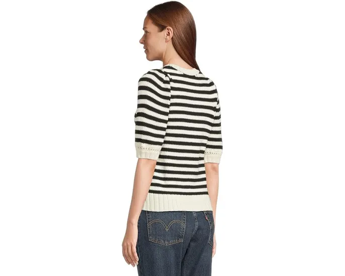 Michael Stars Rosanna полосатый свитер с пышными рукавами