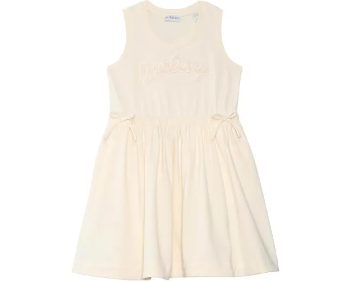 Burberry Kids платье Corala Towel для детей из махровой ткани с бантом