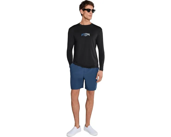 Длинная футболка Quiksilver Everyday Graphic Long Sleeve Surf Tee свободного кроя