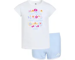 Детский комплект adidas Kids: футболка с коротким рукавом и короткие шорты