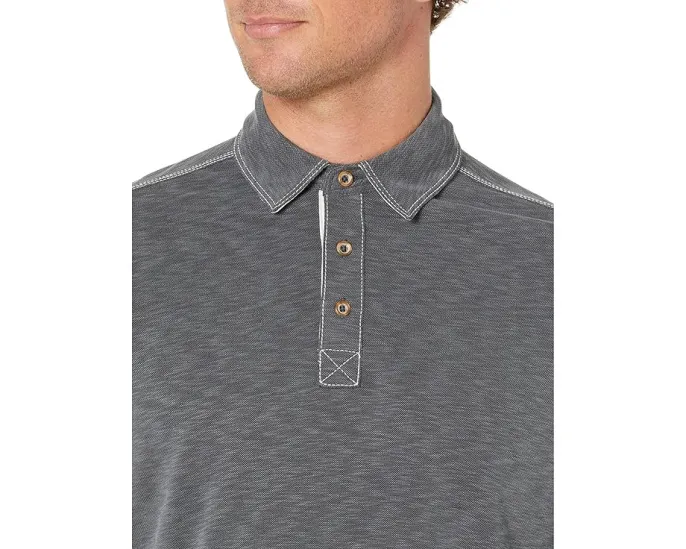 Длинный рукав поло Johnston & Murphy Vintage Slub