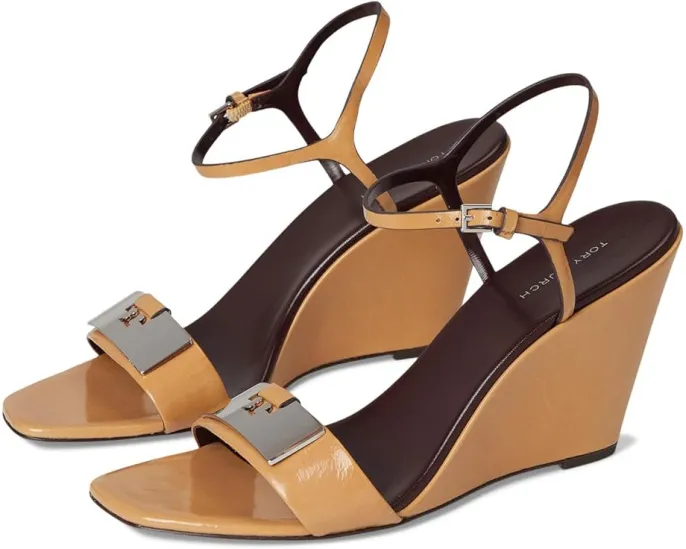 Босоножки Tory Burch Gigi Wedge Sandal 80Mm на танкетке с регулируемой пряжкой