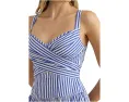 Платье Striped Cotton Broadcloth Tiered в полоску с запахом Lauren Ralph Lauren