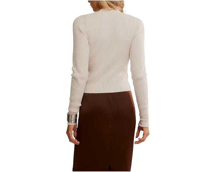 Свитшот Free People Even After с круглой горловиной и длинными рукавами