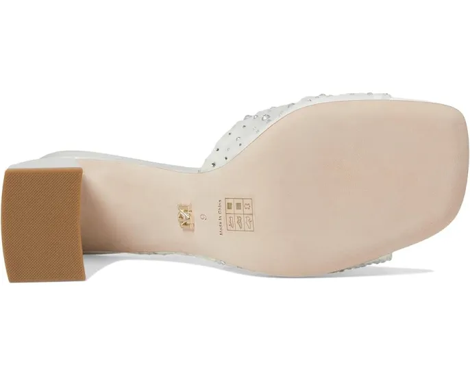 Босоножки Badgley Mischka Camelia на устойчивом каблуке с камнями стразами и квадратным мысом