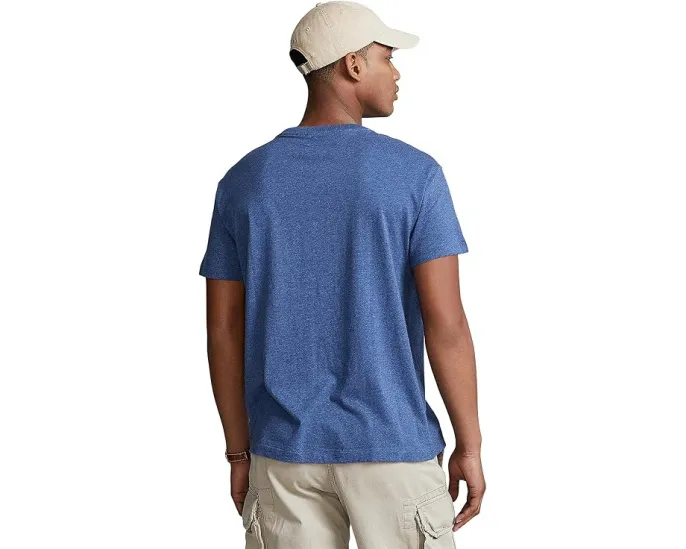 Классическая футболка Polo Ralph Lauren с круглым вырезом и вышитым логотипом