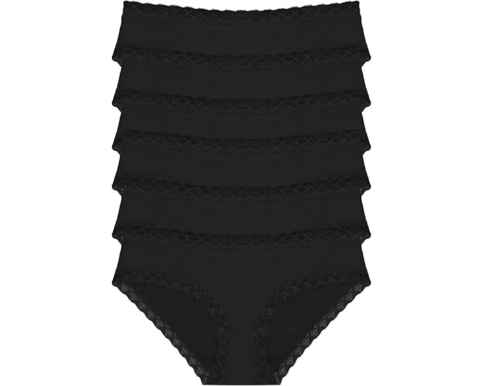 Набор из 6 трусиков Natori Bliss Girl с кружевной отделкой