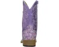 Детские ботинки Roper Lavender с квадратным носком и блестящим цветочным узором