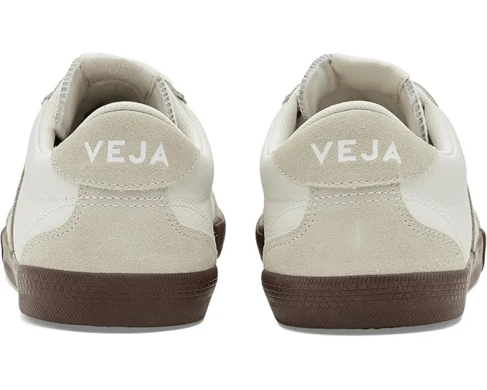 Кроссовки VEJA Volley из кожи с круглым носком и резиновой подошвой