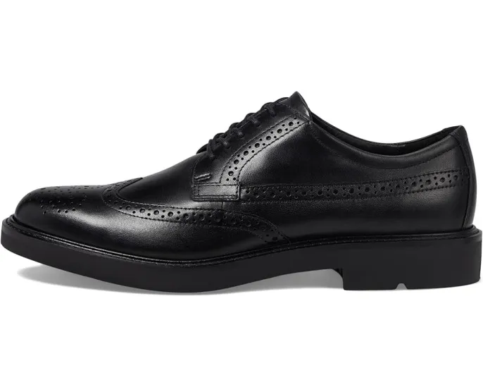 Оксфорды ECCO London Wing Tip с перфорацией и кожаным верхом