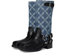 Кожаные мото-ботинки Crosby с квадратным носком и молнией от MICHAEL Michael Kors