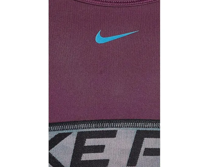 Nike Kids Спортивный бюстгальтер Pro Swoosh с блестящими акцентами