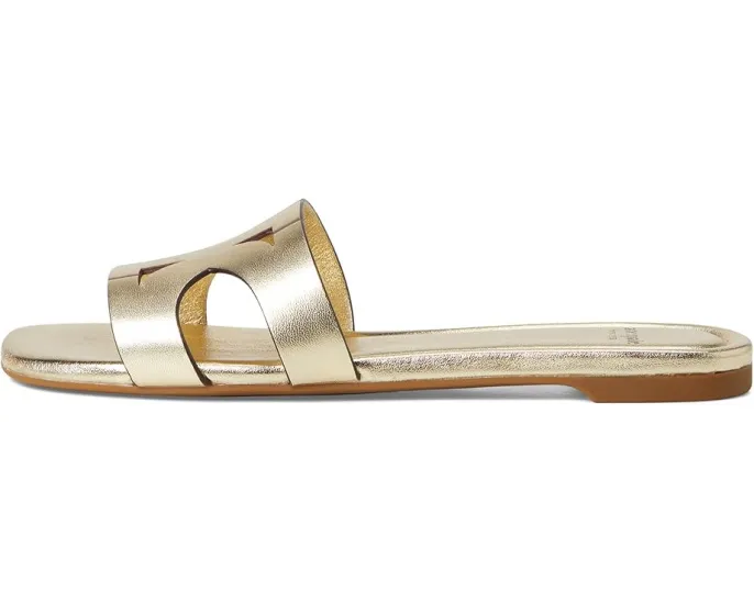 Сандалии-слипоны Duo Metallic из металлизированной кожи с открытым носком