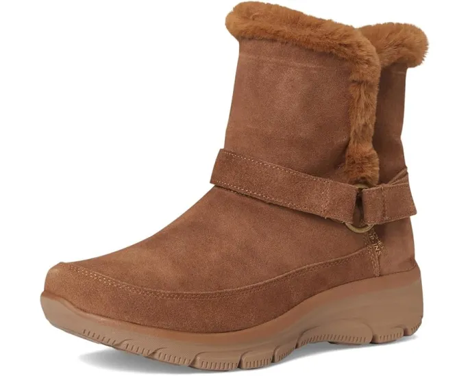 Ботинки SKECHERS Easy Going с технологией Hands Free Slip-ins на клиновидном каблуке