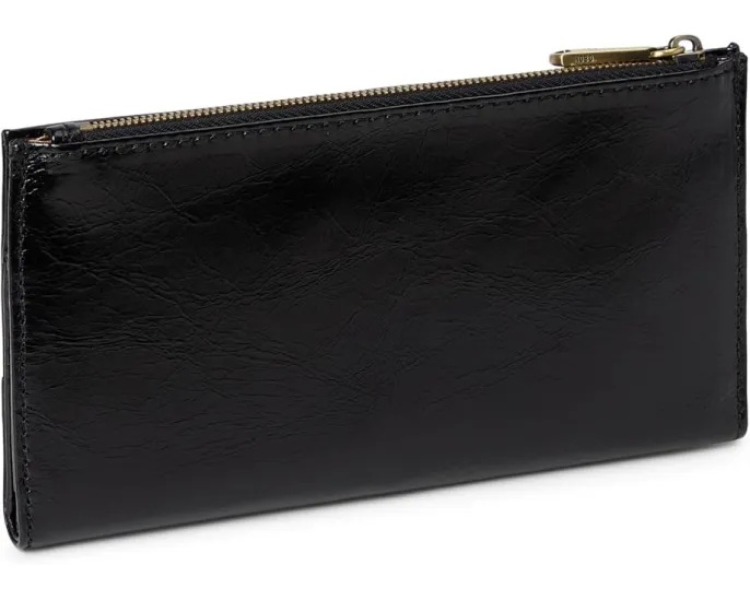 Большой кожаный кошелек HOBO Jill с десятью отделениями для карт