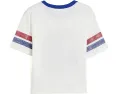 Футболка NFL New York Giants с полосатым ярмом Ringer Junk Food Clothing Kids
