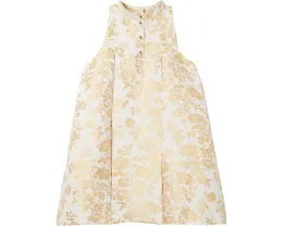 Золотое платье-трапеция с цветочным принтом Janie and Jack для девочки