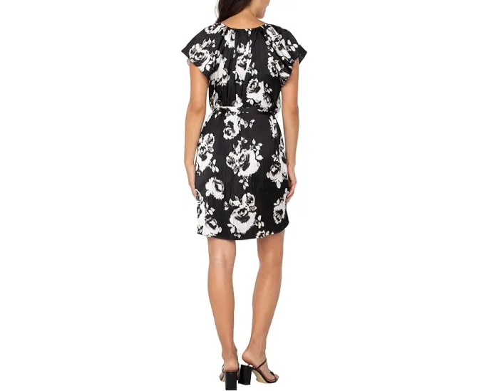 Платье Liverpool Los Angeles с расклешенными рукавами и цветочным принтом