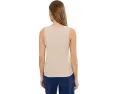 Топ NIC+ZOE Petite Perfect Knit Rib Scoop Tank с V-образным вырезом