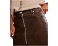 Юбка миди Free People Sycamore из веганской кожи с разрезом и застежкой на молнии