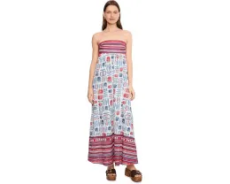 Макси-платье Day Out Maxi Dress Show Me Your Mumu с принтом сардин и открытыми плечами