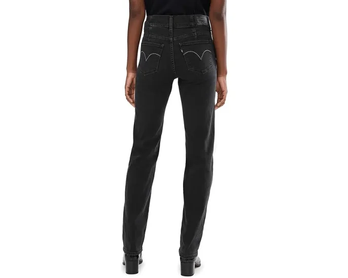 Джинсы Levi's 314 Corset Straight с корсетным поясом и прямым кроем