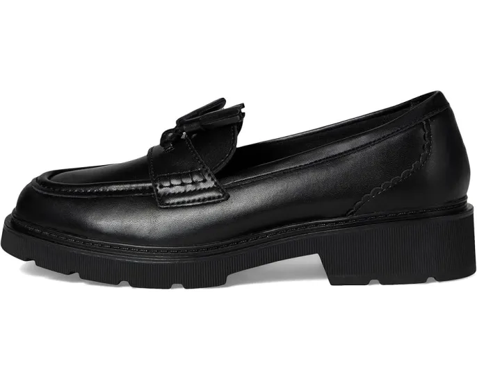 Лоферы Clarks Lauryl Tassel с кисточкой и квадратным каблуком