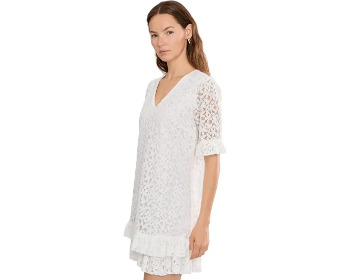 Платье-сарафан Lace V-neck Shift от CeCe с кружевом
