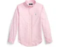 Рубашка Polo Ralph Lauren Kids в клетку из хлопкового поплина с эластичностью