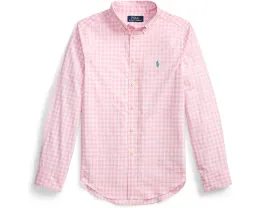 Рубашка Polo Ralph Lauren Kids в клетку из хлопкового поплина с эластичностью