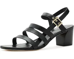 Сандалии Bernardo Novi с обёртывающими ремешками на изогнутом каблуке