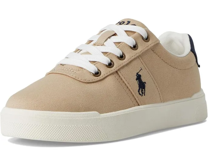 Кроссовки Polo Ralph Lauren Kids Frazier Casual Canvas для детей с верхом из хлопка