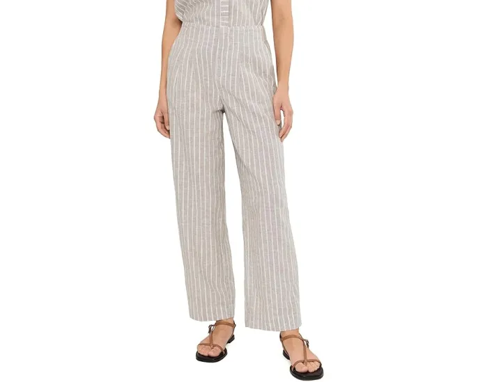 Укороченные брюки Petite Lenox с широкими штанинами в полоску NIC+ZOE