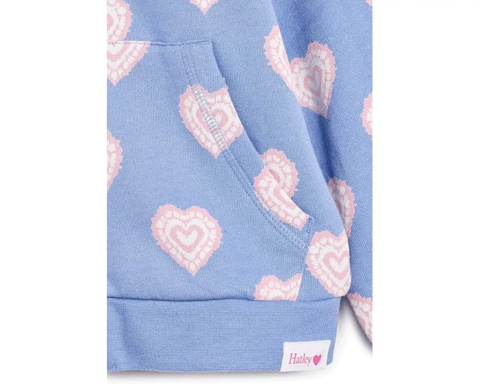 Детская толстовка Heart Burst Full-Zip Hoodie от Hatley с хлопком