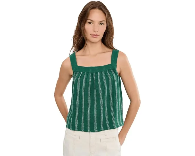 Топ Tate Double Weave Tank из конопли и органического хлопка с квадратным вырезом Toad&Co