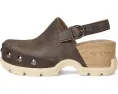 Клоги SOREL Roam'n Clog Rvt из натуральной кожи с платформой и заклепками
